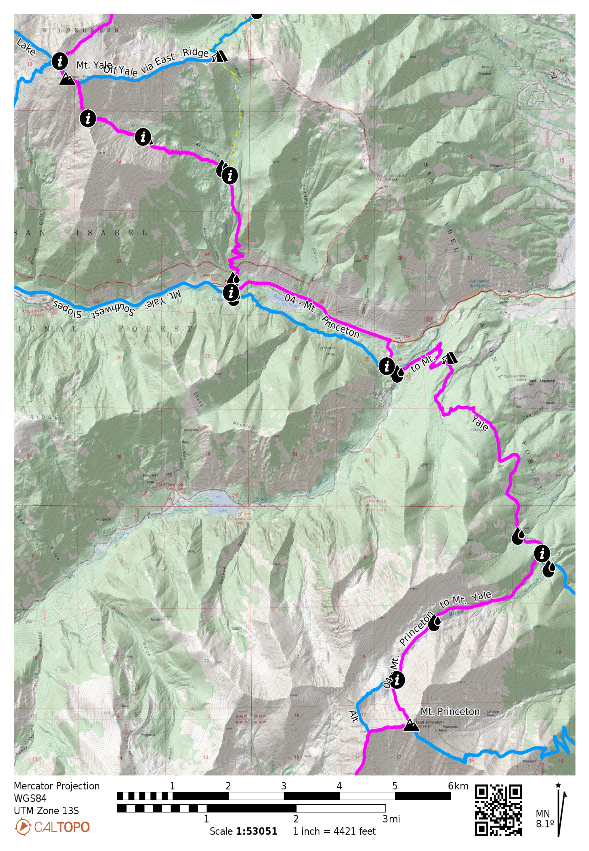 Mt. Princeton to Mt. Yale